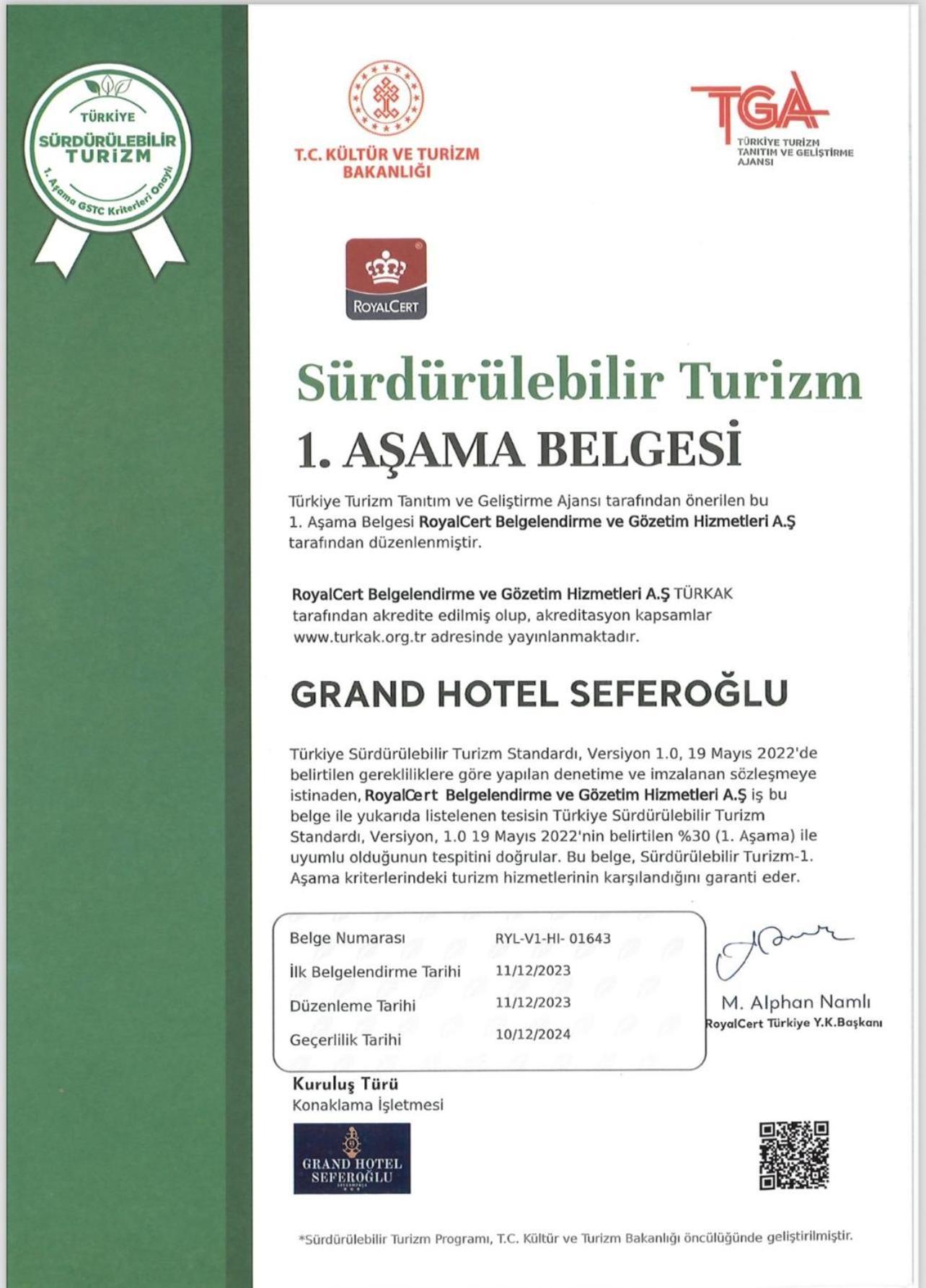 Grand Hotel Seferoglu Istanbulská provincie Exteriér fotografie